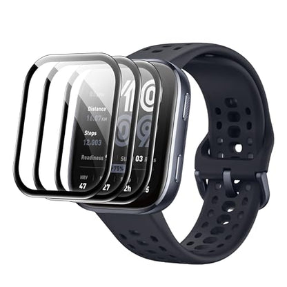Compatible for Amazfit Bip 6 screen protector, Anti-Scratch 3D Full Screen Coverage flim, Case Friendly, HD Ultra, 3 PACK - size: Amazfit Bip 6