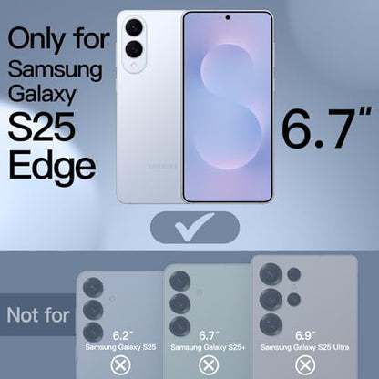 JETech Magnetic Case for Samsung Galaxy S25 Edge, Icyblue - color: Icyblue, size: Galaxy S25 Edge