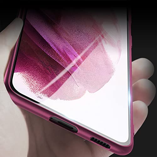 X-level for Samsung Galaxy S21+ Plus Case Super Thin Slim Fit Soft Flexible TPU [Guardian Series] S21 Plus Phone Back Cover Light Protective Matte Finish Coating for S21+ Plus-Camera Lens Updated - color: Wine red [Camera Protection Updated]