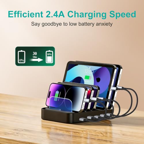 6 Inch Short Lightning Cable Fast Charging 0.5FT USB to Lightning Cable - size: 0.5FT