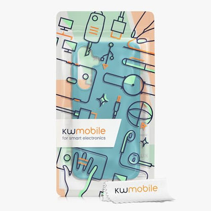 kwmobile Case Compatible with Samsung Galaxy A55 5G Case - Soft Slim Protective TPU Silicone Cover - Petrol - color: petrol, size: Galaxy A55 5G