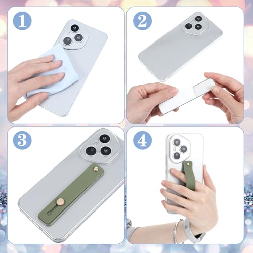 Ymapinc 2Pcs Phone Loops for Back of Phone Strap Grip Holder - color: Green