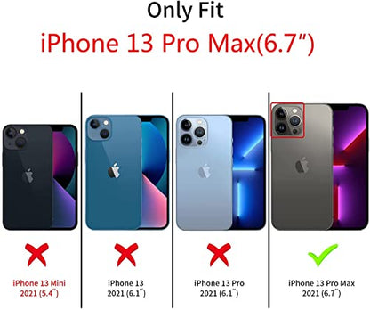Strap Case for iPhone 13 Pro Max with Stand, HD Clear | Wrist Strap Kickstand, Adjustable Finger Hand Grip Loop, Slim Transparent Anti-Scratch Back, Soft Bumper Phone Cover - color: HD Clear, size: iPhone 13 Pro Max