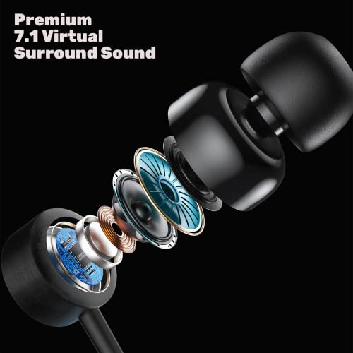 USB C Wired Ear Buds - High Fidelity Stereo Studio in-Ear Headphones with Mic - Noise Cancelling Microphone - Integrated Mute and Volume Control - style: Gaming Headsets