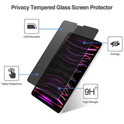 ProCase 1 Pack Privacy Screen Protector for iPad Pro 12.9" - size: iPad Pro 12.9 6th/5th/4th/3rd