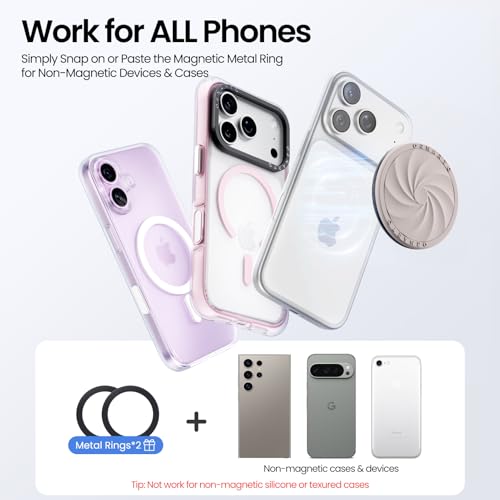 ORNARTO Vortuxe for MagSafe Phone Grip with Kickstand, Stone Gray - color: Stone Gray