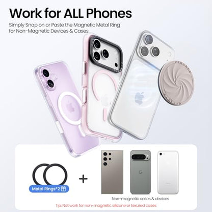 ORNARTO Vortuxe for MagSafe Phone Grip with Kickstand, Stone Gray - color: Stone Gray