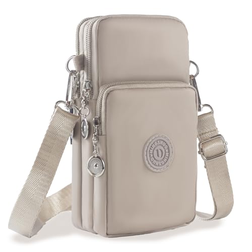 JANKS Small Crossbody Bags for Women Mini Cell Phone Purses Handbag Shoulder Bag - color: 010 Beige
