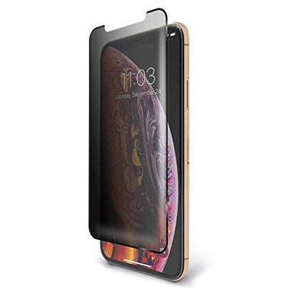 BodyGuardz - Spyglass Edge Privacy Screen Protector, Extreme Edge-to-Edge Impact and Scratch Protection for iPhone Xs Max