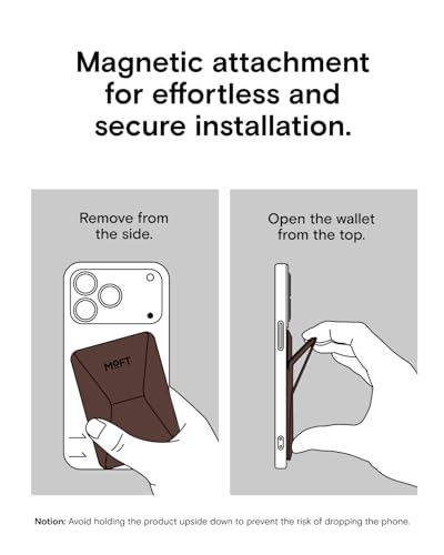 MOFT Magnetic Wallet Stand Compatible with iPhone 17/16/15/14/13/12 Series, Angle Adjustment & Magsafe Compatible MOVAS Phone Stand,Brownie - color: Brownie, size: Standard