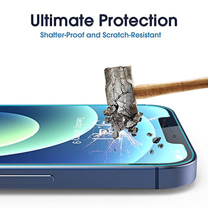 amFiIm OneTouch for iPhone 12/12 Pro Screen Protector 6.1" Tempered Glass - size: IPH12/12 Pro-6.1"