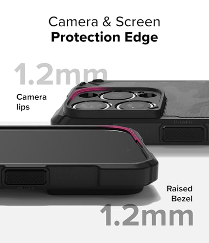 Ringke for iPhone 16 Pro Case [Rugged Gear Magnetic Camo Black] - color: Magnetic Camo Black, size: iPhone 16 Pro
