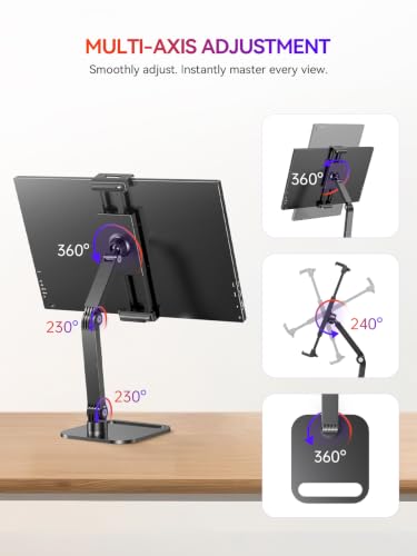 UPERFECT Portable Monitor & Tablet Stand, Heavy-Duty Carbon Steel Mount - size: 19 inch