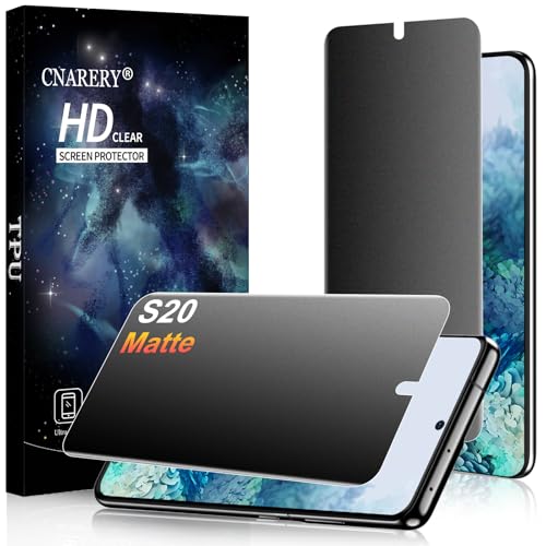 2 Pack for Samsung Galaxy S20 Matte TPU Privacy Screen Protector - size: Samsung Galaxy S20 6.2 Inch