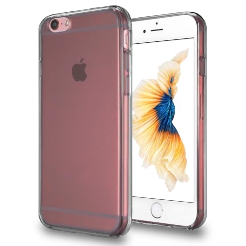 TENOC Phone Case Compatible with iPhone 6 Plus & iPhone 6s Plus, Gray Case Clear Shockproof Protective Bumper Slim Cover for 5.5 Inch - color: Clear Gray, size: iPhone 6/6s Plus