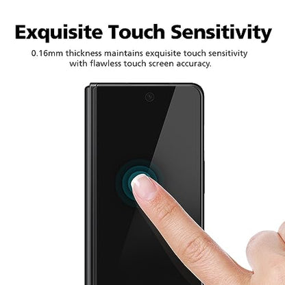 [3+3] for Samsung Galaxy Z Fold 5, Clear TPU+EPU Screen Protector [3 Pack Inside + 3 Pack Front] HD Clarity for Ultimate Protection, Scratch Self-Healing, Easy Installation with Alignment Jig - size: Galaxy Z Fold 5