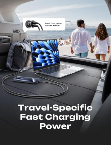 LISEN 90W USB C Car Charger USB C Fast Charge,45W PD&QC3.0 Fast Car Charger - color: Black, size: 1 Pack