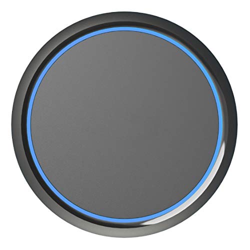 BoxWave Charger Compatible with Marshall Major IV - SwiftCharge PowerDisc Wireless Charger (15W), Qi Wireless 15W Circular Desktop Charger - Jet Black