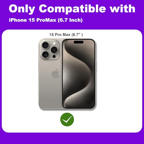 2 Pack Matte Privacy Screen Protector for iPhone 15 Pro Max 6.7",Anti-Glare Anti-Fingerprint,No Dazzling Anti-Spy,Smooth Responsive Touch Glass Film,Installation Frame - size: for iPhone 15 Pro Max