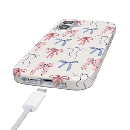Casely iPhone 17 Case | Coquette Girlie | Pastel Bows | Compatible with MagSafe | Classic Ultra Slim Design - color: Coquette Girlie | Pastel Bows