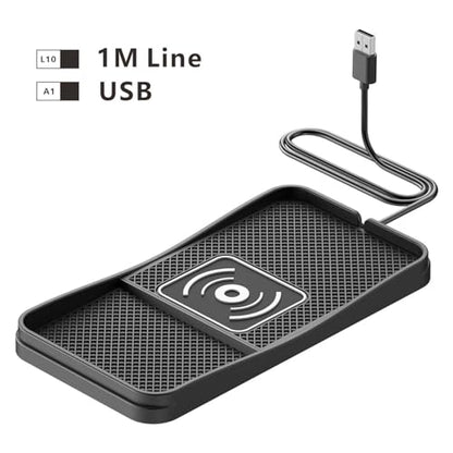 Car Wireless Charger Pad for Acura MDX ADX RDX ZDX 2001-2026, Fast Car Wireless Charging Pad for Car Center Console, Non Slip Charging Mat,1M-USB - color: 1M-USB