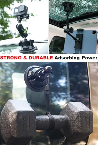Heavy Duty 20mm Ball Mount Suction Cup, Windshield Suction Cup with Aluminum 20mm Ball for Bulletpoint Mounting Solutions