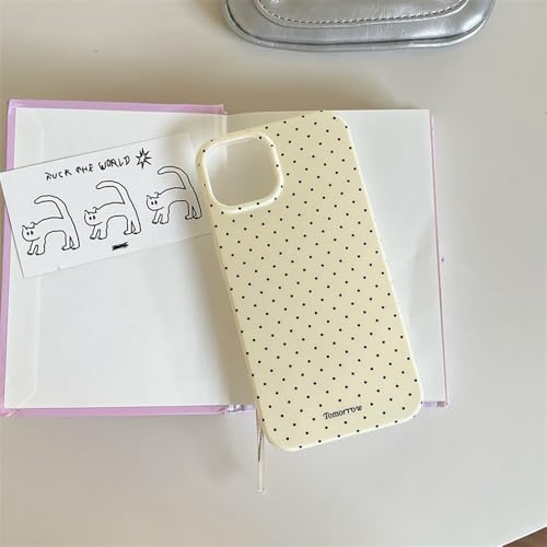 inewateri Compatible with iPhone 14 Pro Case with Cute Fashion Polka Dot Aesthetics Design Simple Cases for Soft TPU Slim Protection Cover-Lemon-Yellow - color: Yellow, size: iPhone 14 Pro