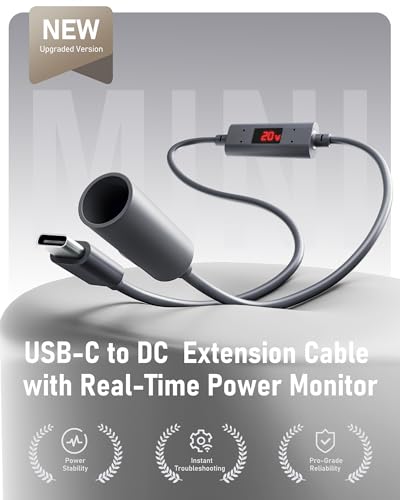 Starlink Mini USB-C to DC Power Extension Cable, 30cm Waterproof Adapter