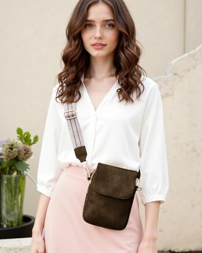 Fashion Small Crossbody Bags for Women Trendy Designer Cell Phone Purses | Adjustable Straps,with Card Holder,Detachable Wristlet Strap,small Cross Body Bag for Woman,Mini Bags,Travel Purse,Work,Gym - color: Coffee