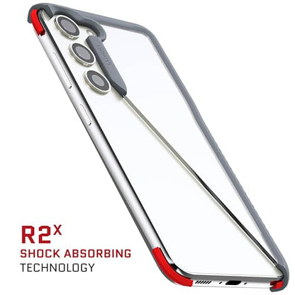 Ghostek Covert Samsung Galaxy S23 Clear Case with Military Grade Shockproof Protection, Non-Slip Grip, Protective Silicone Phone Cover Designed for 2023 Galaxy S23 (6.1") (Gray) - color: Gray [Limited], size: Galaxy S23