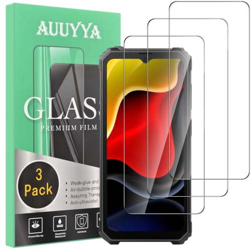3 Pack for Blackview BV4800 SE Screen Protector Tempered Glass, Military Grade Shatterproof, 9H Hardness, Fingerprint Unlock, Bubble Free, AUUYYA Anti Scratch Protection Film for Blackview BV4800 SE, Case Friendly - size: Blackview BV4800 SE