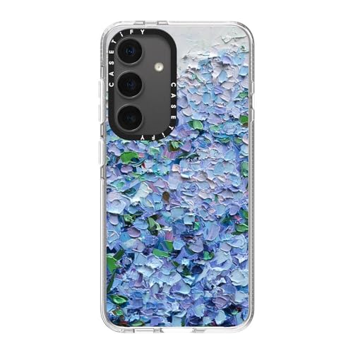 CASETiFY for Galaxy S24 Case - Impact Clear | Not Yellowing | 6.6 ft. Drop Protection | Nantucket Blue Hydrangeas | Clear - color: Nantucket Blue Hydrangeas, size: Galaxy S24