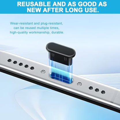 70 Pcs USB Anti Dust Cover Plugs, Silicone Port Protector Caps - size: For Male & Female Port Dust Cover Caps