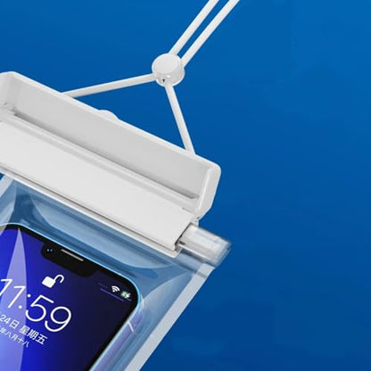 Mobile Phone Waterproof Bag Touch Screen Takeaway Swimming Protection Cover Baby Blue - color: Baby Blue