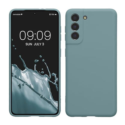 kwmobile Case Compatible with Samsung Galaxy S21 Case - Protective Slim TPU Phone Cover - Soft Matte Finish - Arctic Night - color: Arctic Night, size: Galaxy S21