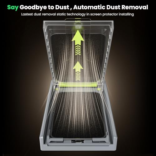 WSKEN for iPhone 16 Pro/iPhone 17 Privacy Screen Protector - [Auto Dust-Remove] 24 Degree Anti Spy 3D Full Coverage Shatterproof Tempered Glass with Zero Bubble Dust Clean Easy Installing House - color: 2 PCS Privacy