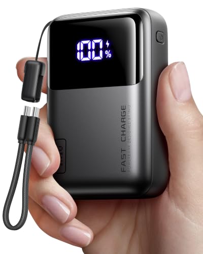INIU Laptop Power Bank, Smallest 20000mAh 65W Fast Charging Battery Pack - color: Metallic Black