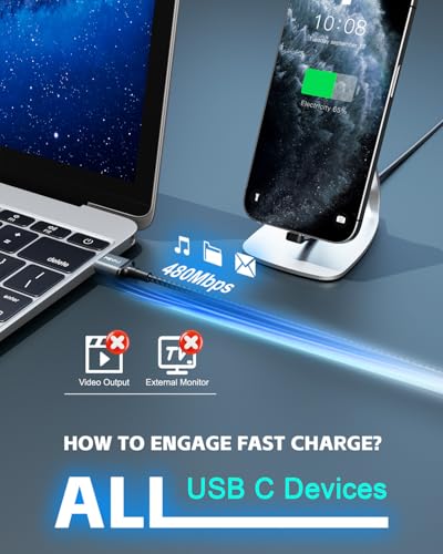 USB to USB C Cable 1ft, 60W Fast Charging, Right Angle USB A to USB C Cord - size: 1ft