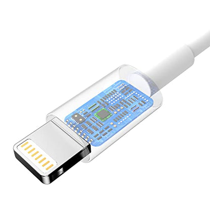 Nebite USB C to Lightning Cable 2Pack 6FT [MFi Certified] iPhone Charger Fast Charging Cable for iPhone 14 14 Pro Max 13 Pro Max 12 11 X XS XR 8 Plus, iPad, AirPods Pro - size: 2P6FT