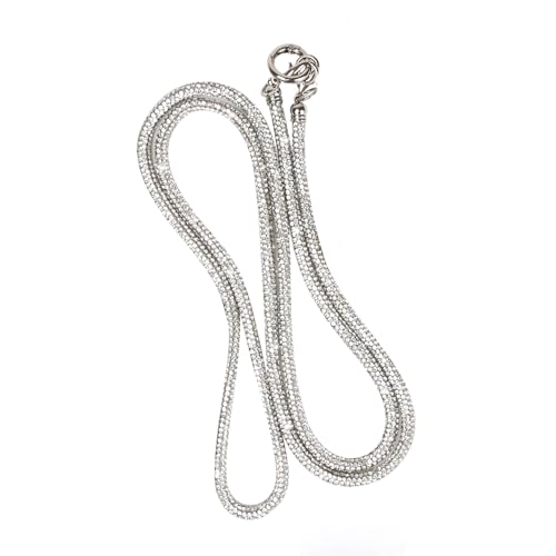 LUVI Rhinestone Phone Lanyard Bling Chain Crossbody Strap for Woman - color: Silver