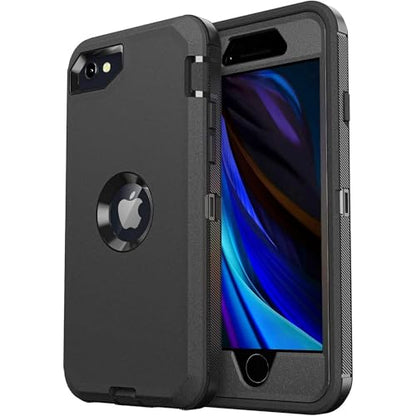 ENTRONIX Case Compatible with iPhone 8/7/SE - Triple-Layer Heavy Duty Protection Navy - color: Blue