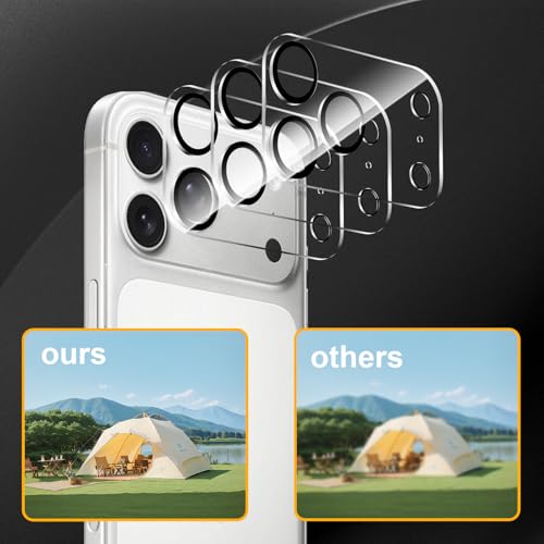 3 Pack Camera Lens Protector for iPhone 17 Pro Max - size: iPhone 17 Pro Max