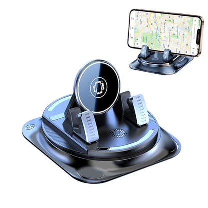 Fodeuxp 360 Degree Rotatable Car Phone Holder, 2026 New Non-Slip Dashboard Cell Phone Holder, Universal Car Phone Mount Stand for Best Navigation and Viewing (A) - color: A