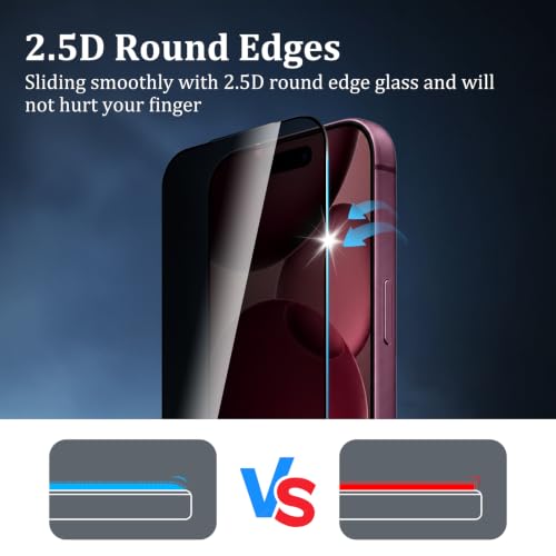 Privacy Screen Protector for iPhone 18 Pro - size: iPhone 18 Pro 2+2PCS