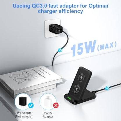 for Google Pixel Wireless Charging Stand for Pixel 11/10 Pro/10 Pro XL/9a - color: 1Pack-Black