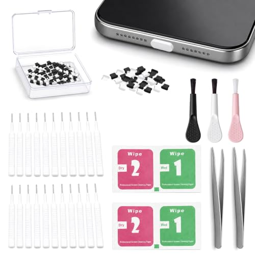 200Pcs Anti Dust Plugs with Cleaning Tools Kit