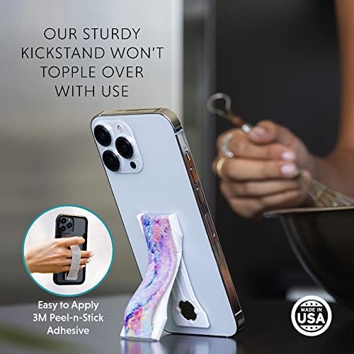 LOVEHANDLE PRO Phone Grip + Kickstand - Silver Glitter