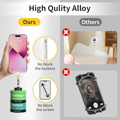 360°Rotatable Phone Tether Tab,3 Pieces Universal Phone Lanyard Patch Without Adhesive,Phone Lanyard Replacement Part for Cell Phone Strap(Transparent) - color: Transparent-3