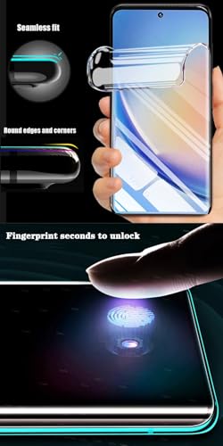 2pcs Flexible Front Screen Protector for Samsung Galaxy A17 5G 2025/ A16 5G 6.7" 3D Hydrogel Film Transparent TPU Touch Sensitive Fingerprint Unlock Not Tempered Glass - color: A17 5G 2025/ A16 5G 6.7"