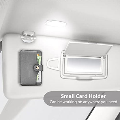 Phone Wallet For Men,Card Holder For Back Of Phone With 1pc Sticky Adhesive - color: Gray